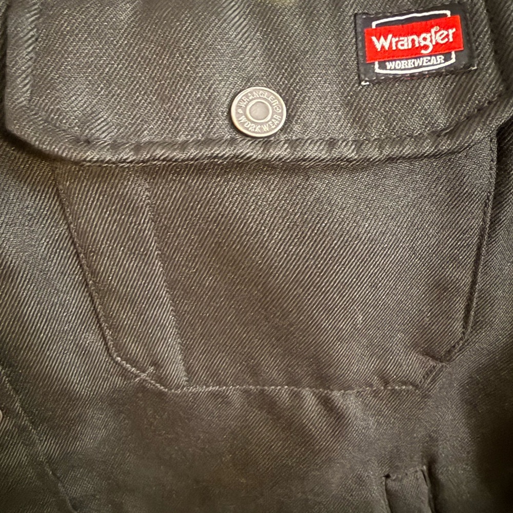 Wrangler Men's Black Hooded Shirt Jacket - Picture 4 of 7
